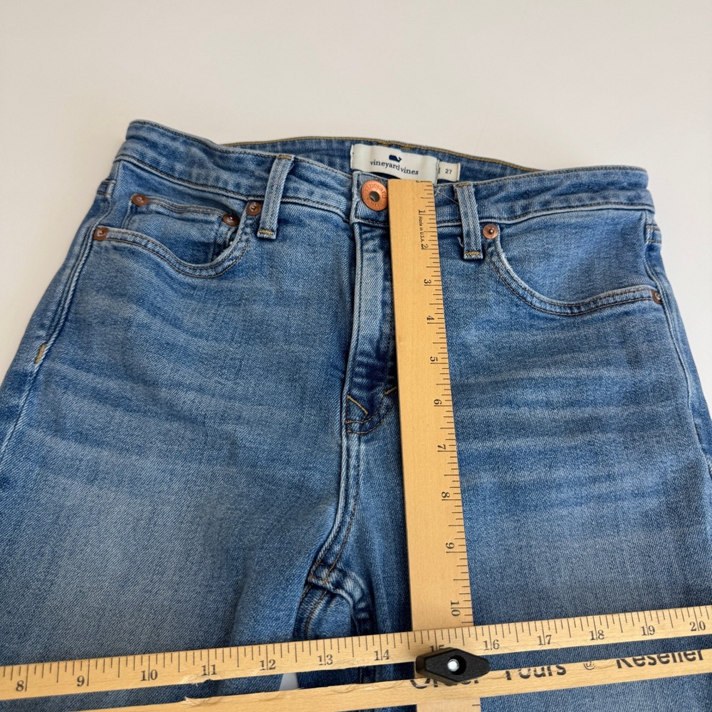 Vineyard Vines Jeans Womens‎ 27 Blue Skinny Medium Wash High Rise Stretch Denim - Picture 5 of 6